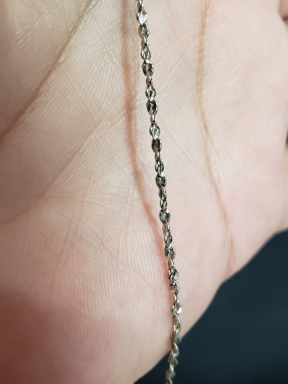 Silver-tone Rhinestone Drop Necklace - Picture 4 of 5